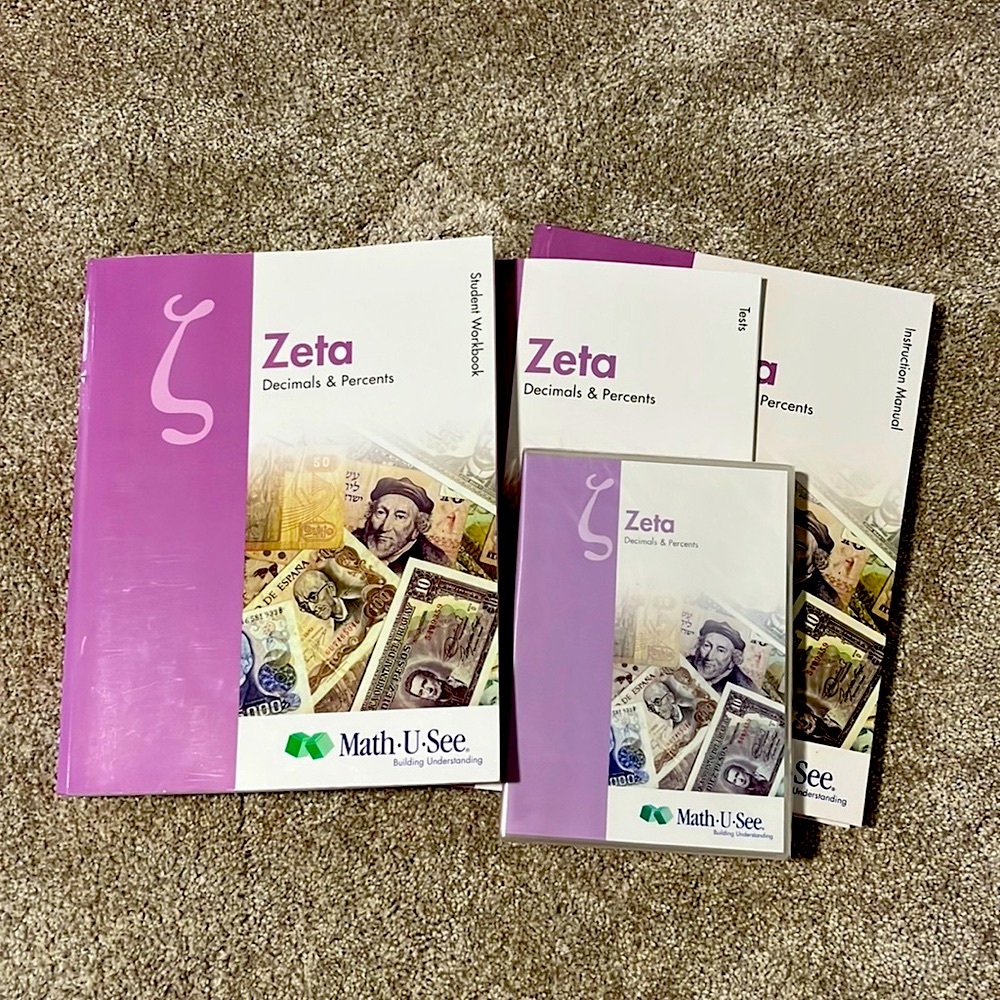 Math U See Zeta Instruction & Student Set